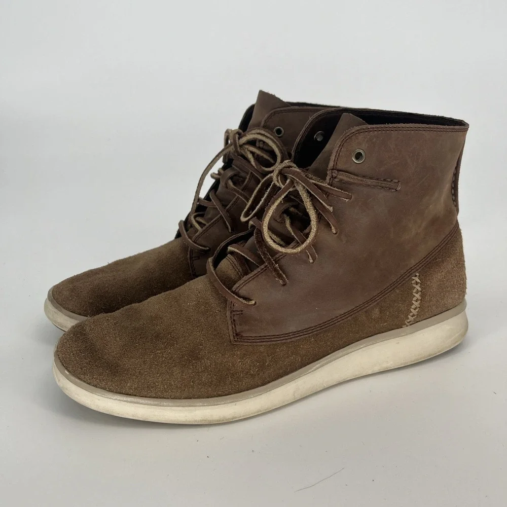 UGG Lamont Chestnut Leather Suede High Top Men's‎ Size 11 Chukka Boots 1013305